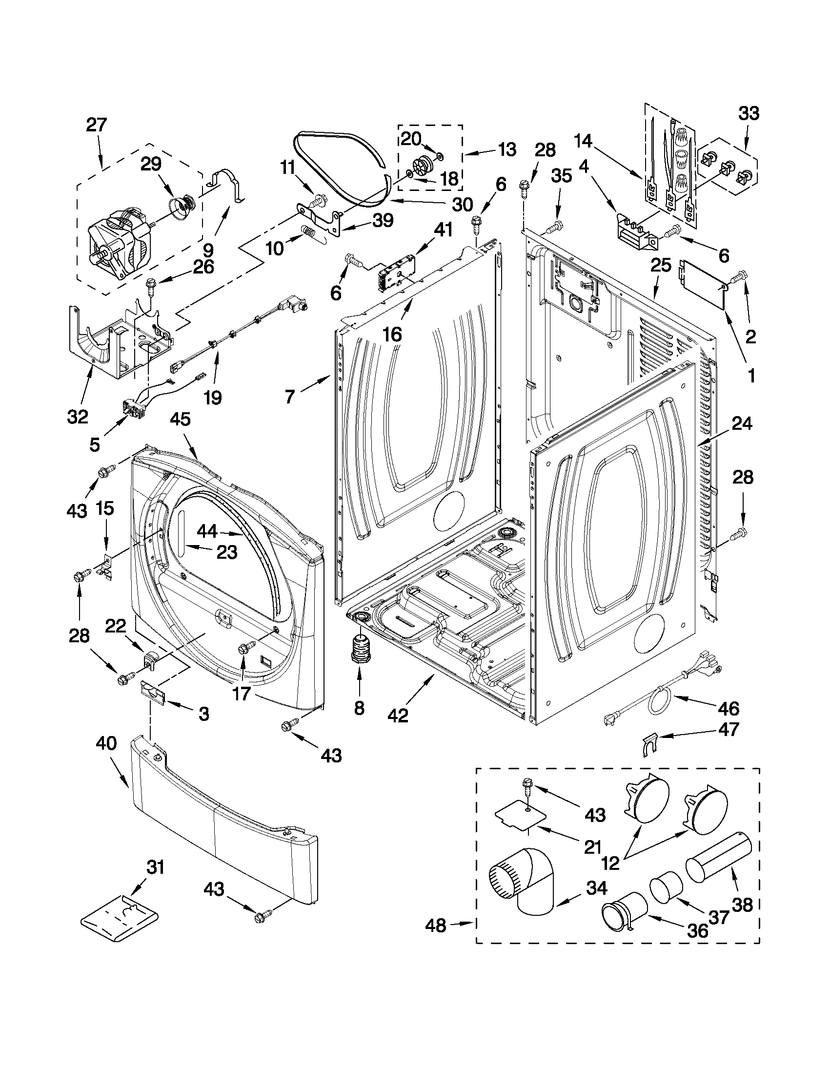 Cabinet parts