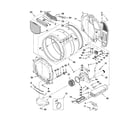 Whirlpool YWED9150WW0 bulkhead parts diagram