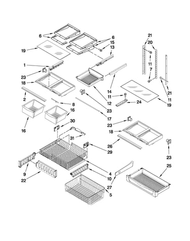 Shelf parts
