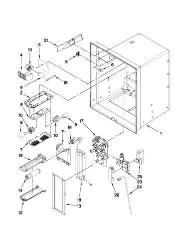 Refrigerator liner parts