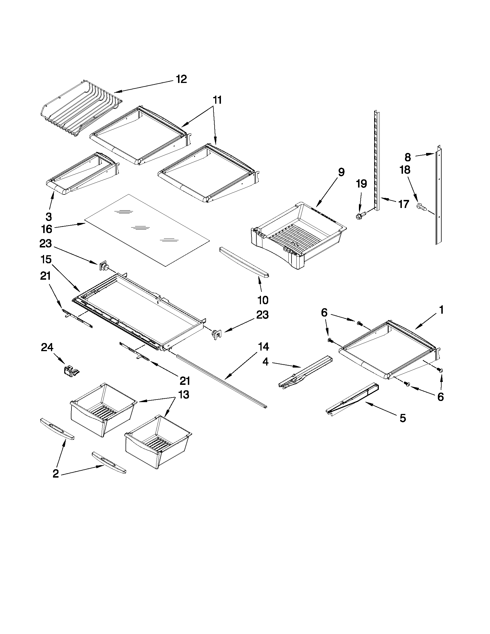 Shelf parts