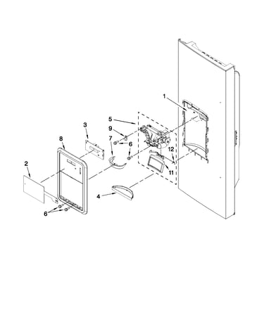 Dispenser front parts