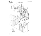 Whirlpool WTW6200VW1 top and cabinet parts diagram