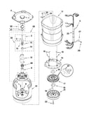Motor, basket and tub parts