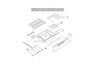 Maytag MER5775RAW1 drawer and rack diagram