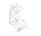 Amana ASD2524VEW02 refrigerator liner parts diagram