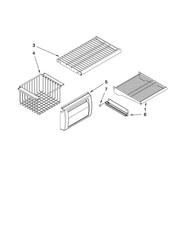 Freezer shelf parts