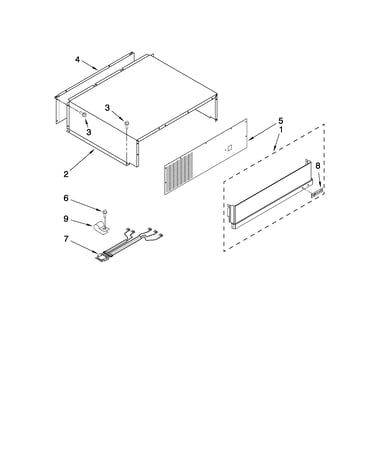 Top grille and unit cover parts