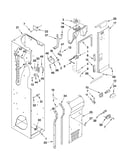Freezer liner and air flow parts