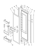 Refrigerator door parts