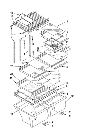 Shelf parts
