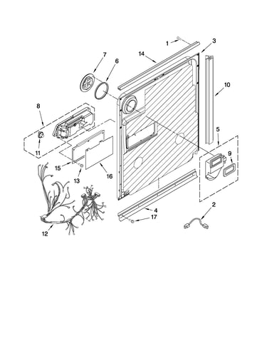 Door and latch parts