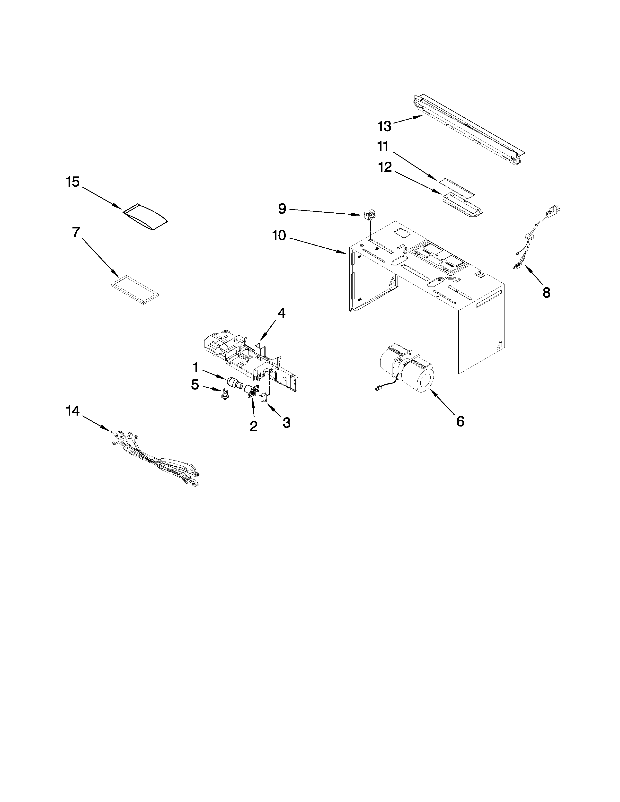 Cabinet and air flow parts