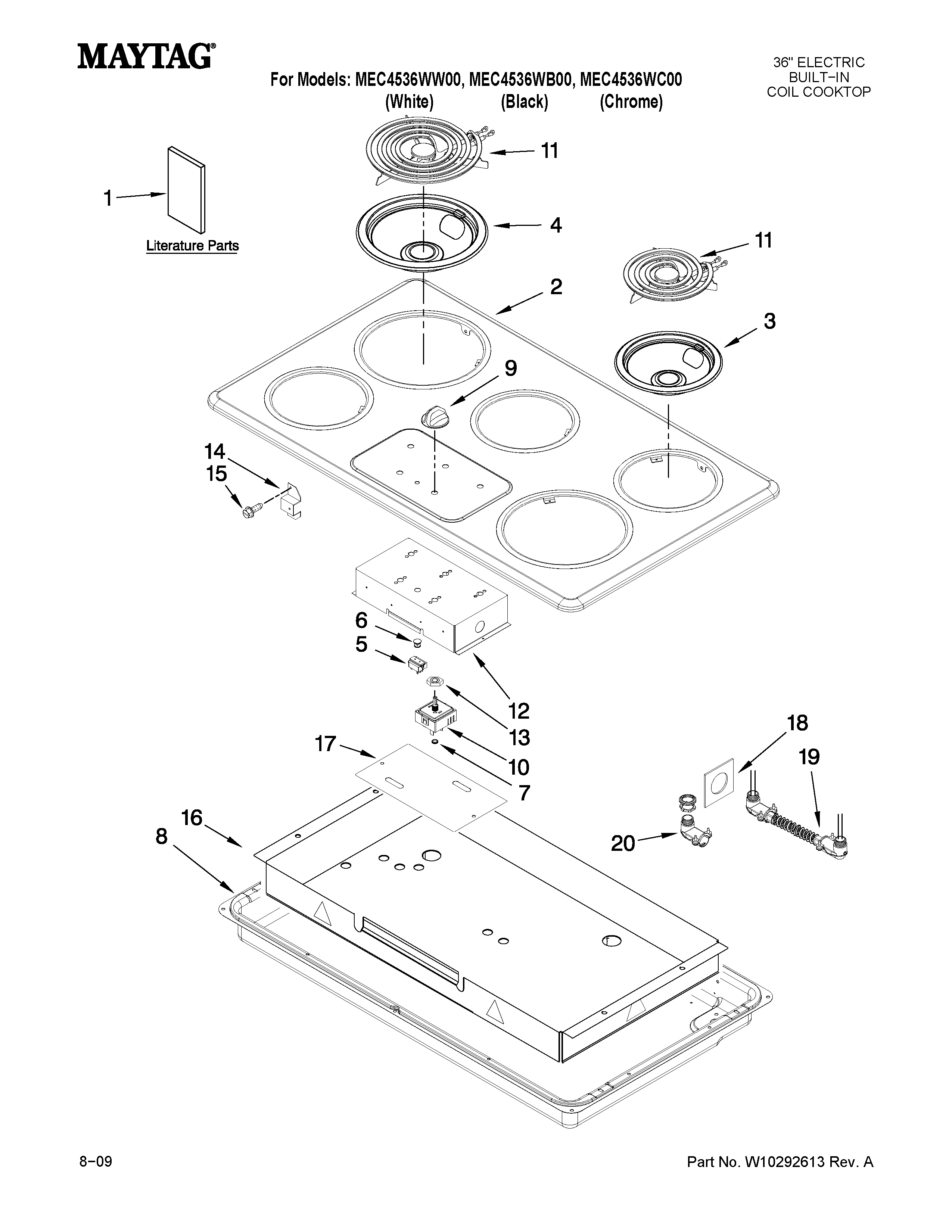 COOKTOP PARTS