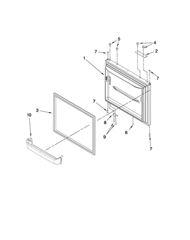 Freezer door parts