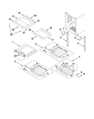 Shelf parts