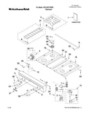 Cooktop, burner and grate parts