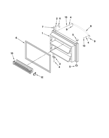 Freezer door parts