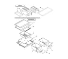 Whirlpool EWT8002Q00 shelf parts diagram