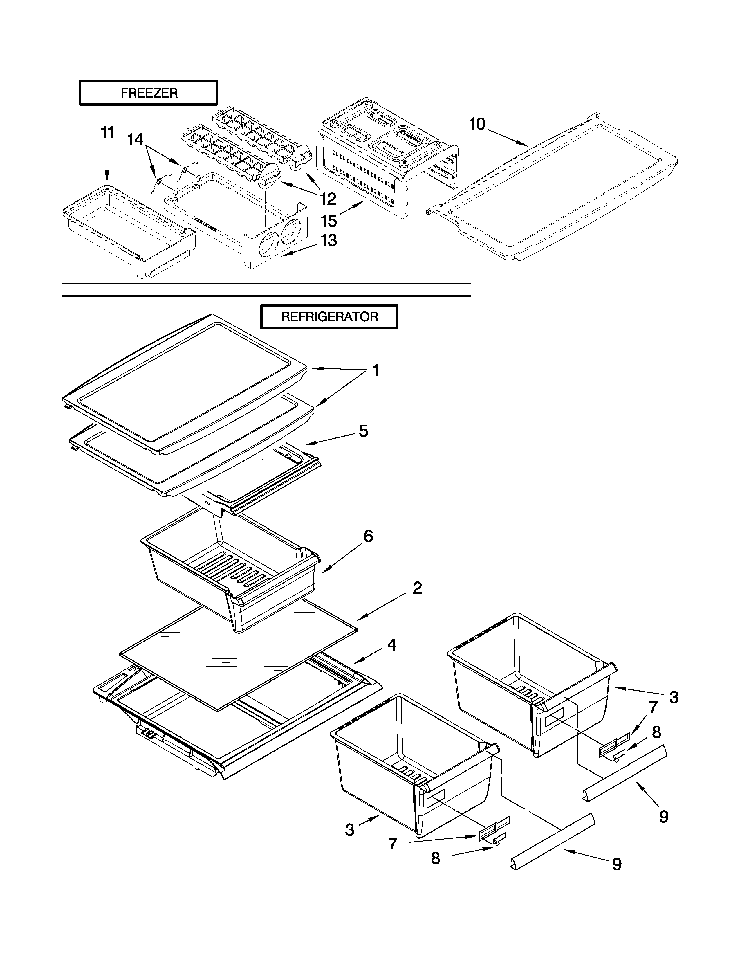 Shelf parts