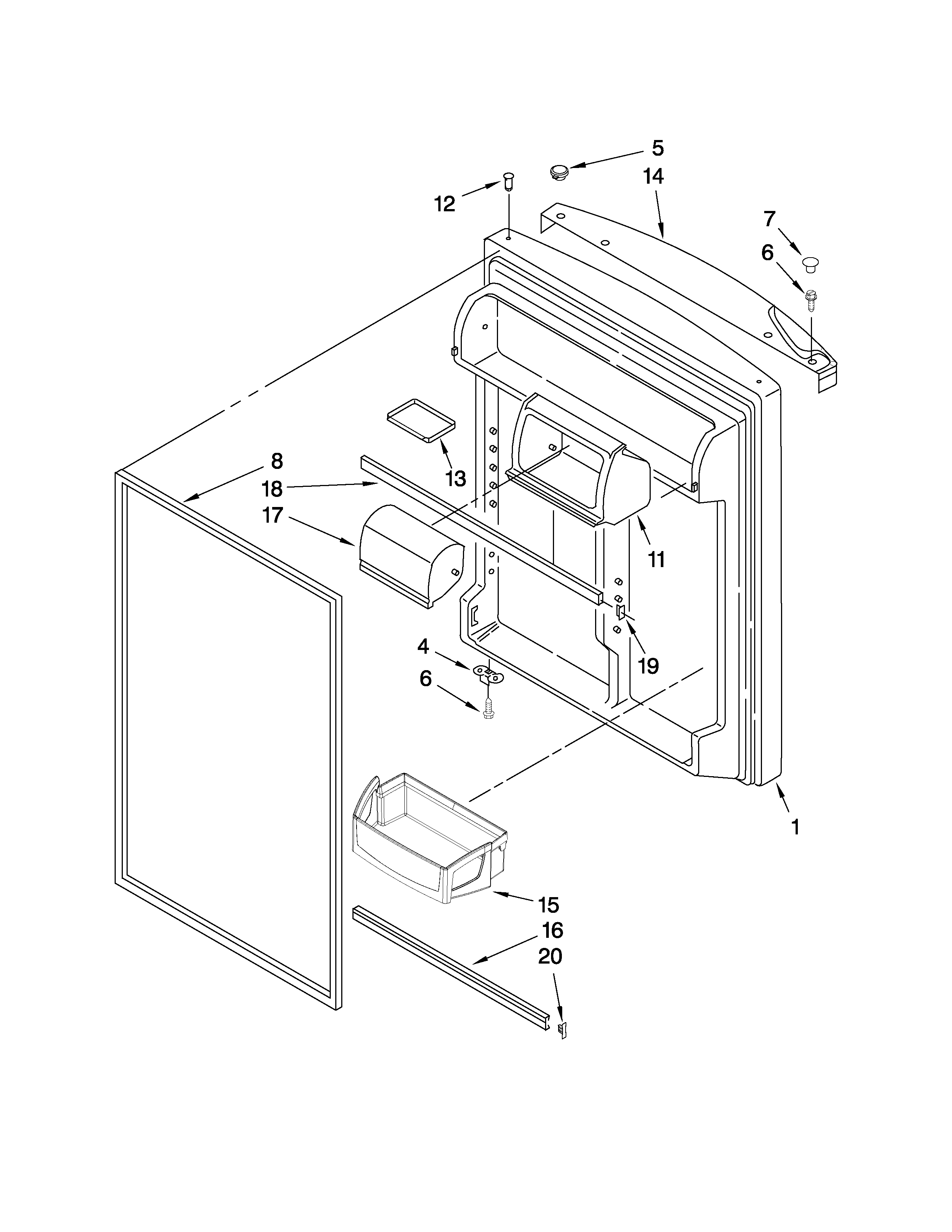 REFRIGERATOR DOOR PARTS