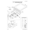 Whirlpool WGD9750WL0 top and console parts diagram