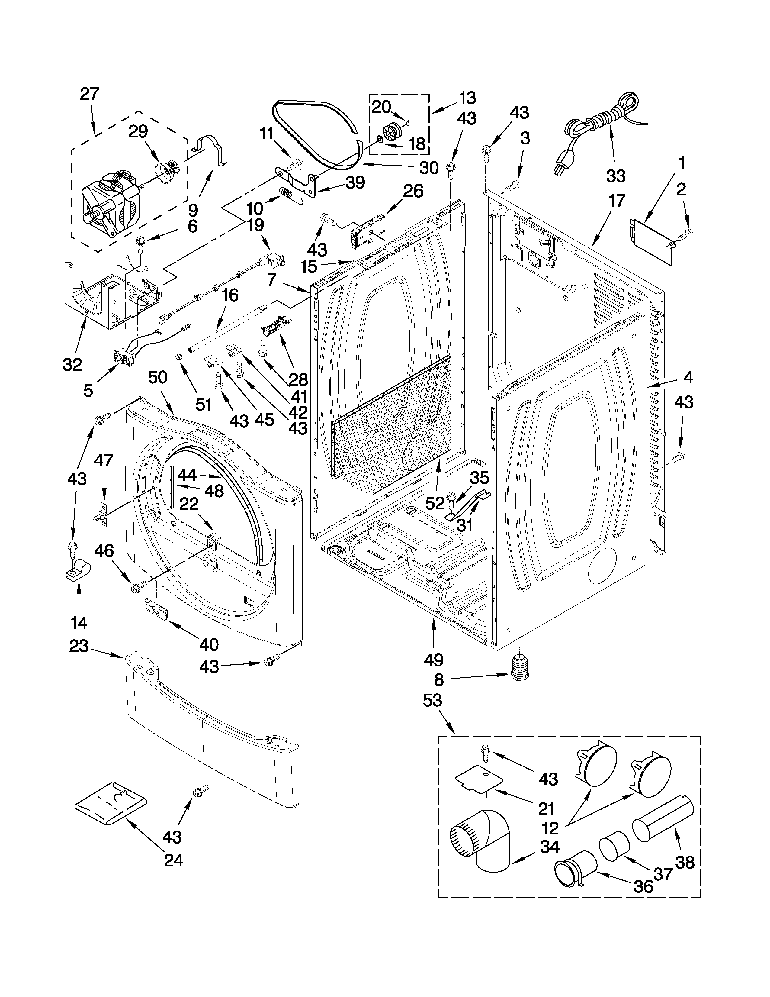 Cabinet parts