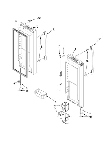 Refrigerator door