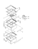 Refrigerator shelf parts
