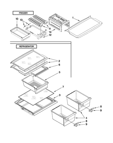 Shelf parts
