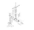 Roper RUD4000SB0 pump and spray arm parts diagram