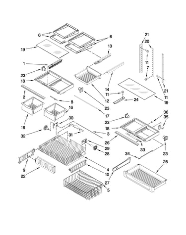 Shelf parts