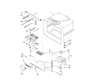 Whirlpool GB2FHDXWD00 freezer liner parts diagram