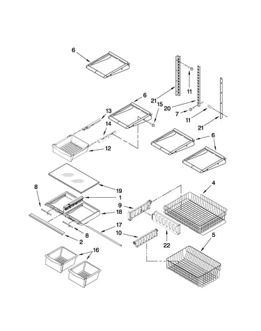 Shelf parts