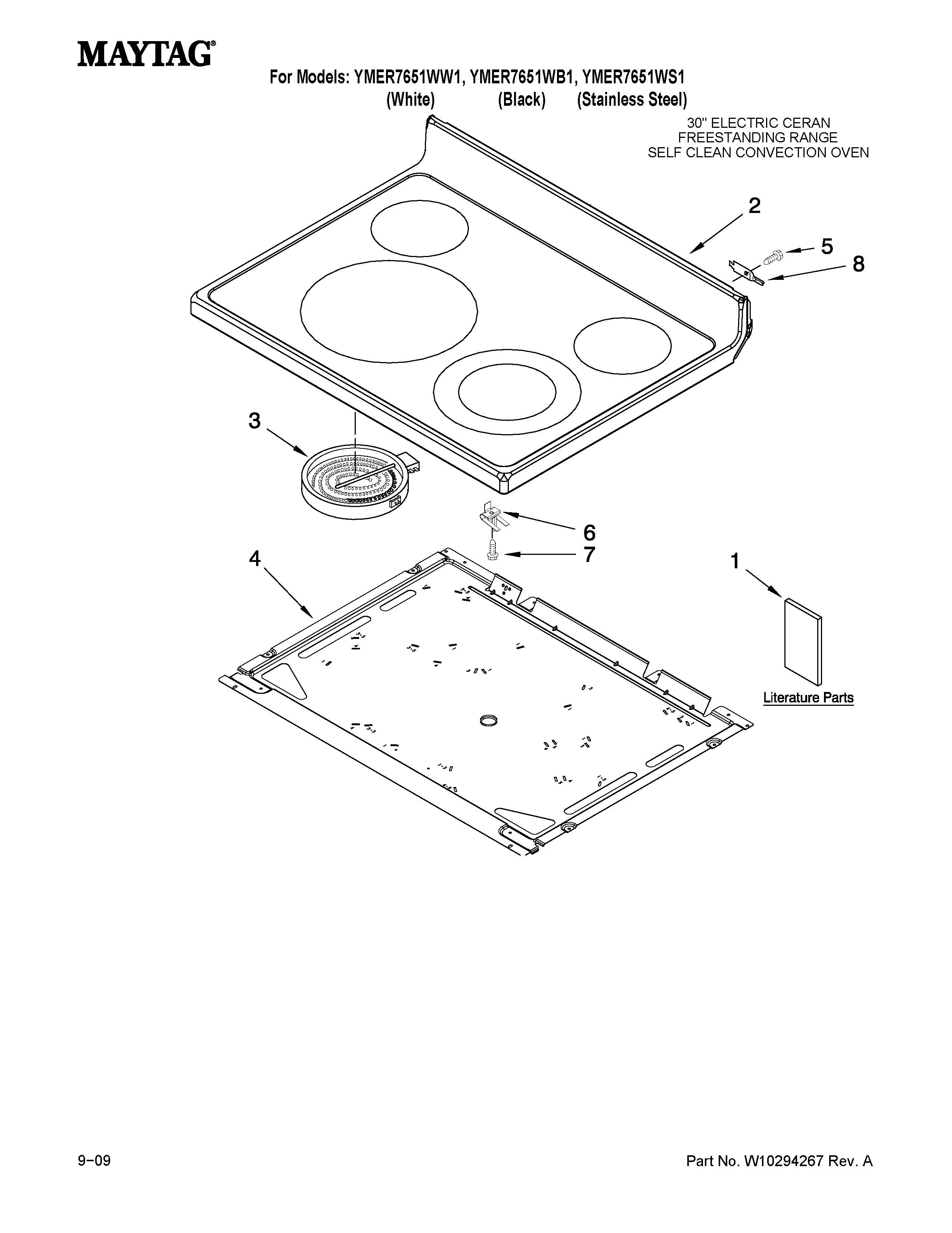 COOKTOP PARTS