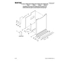Maytag MDBS561AWS0 door and panel parts diagram