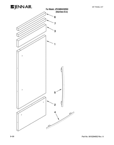 Panel kit parts
