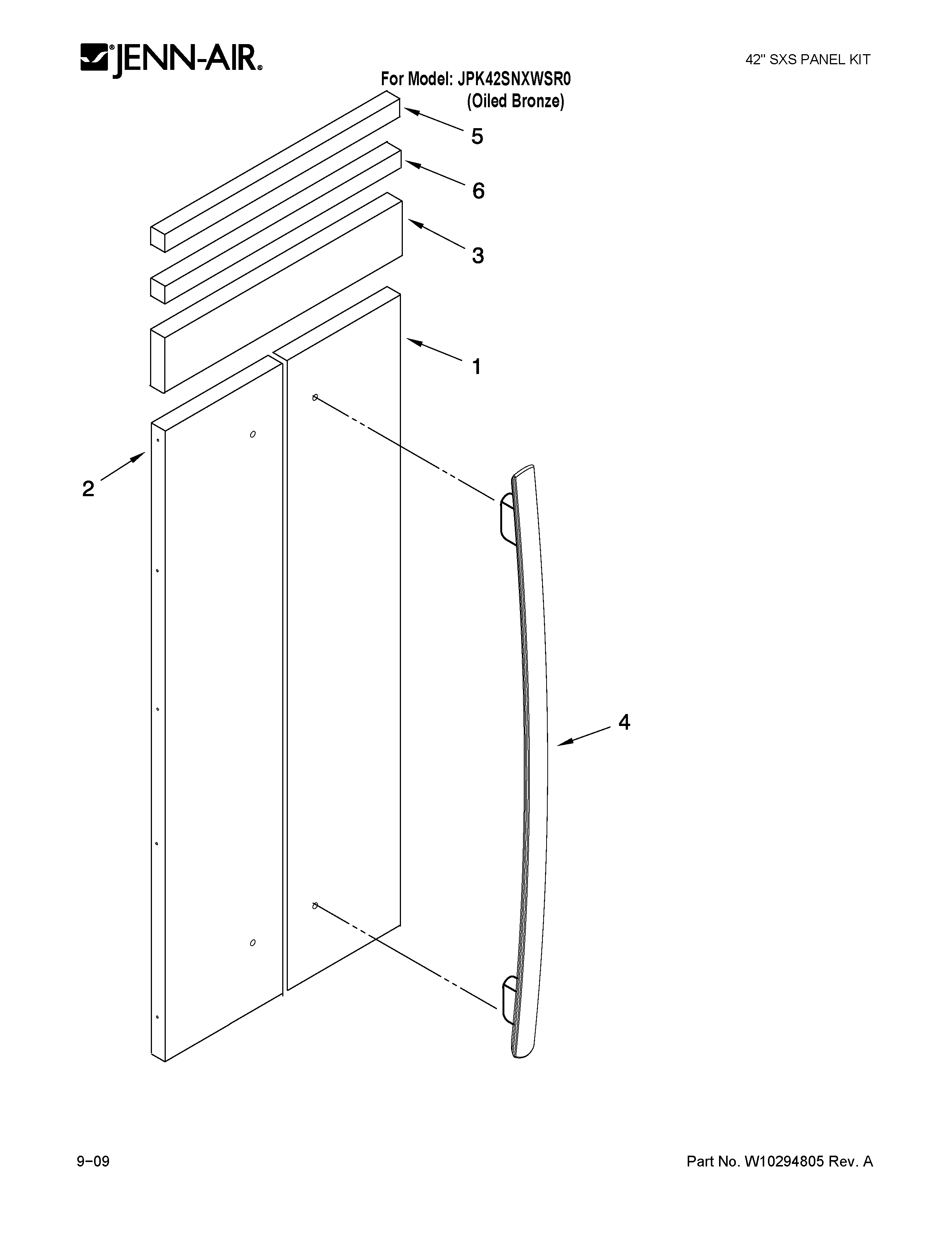 Panel kit parts