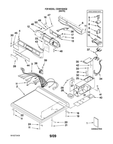 Top and console parts