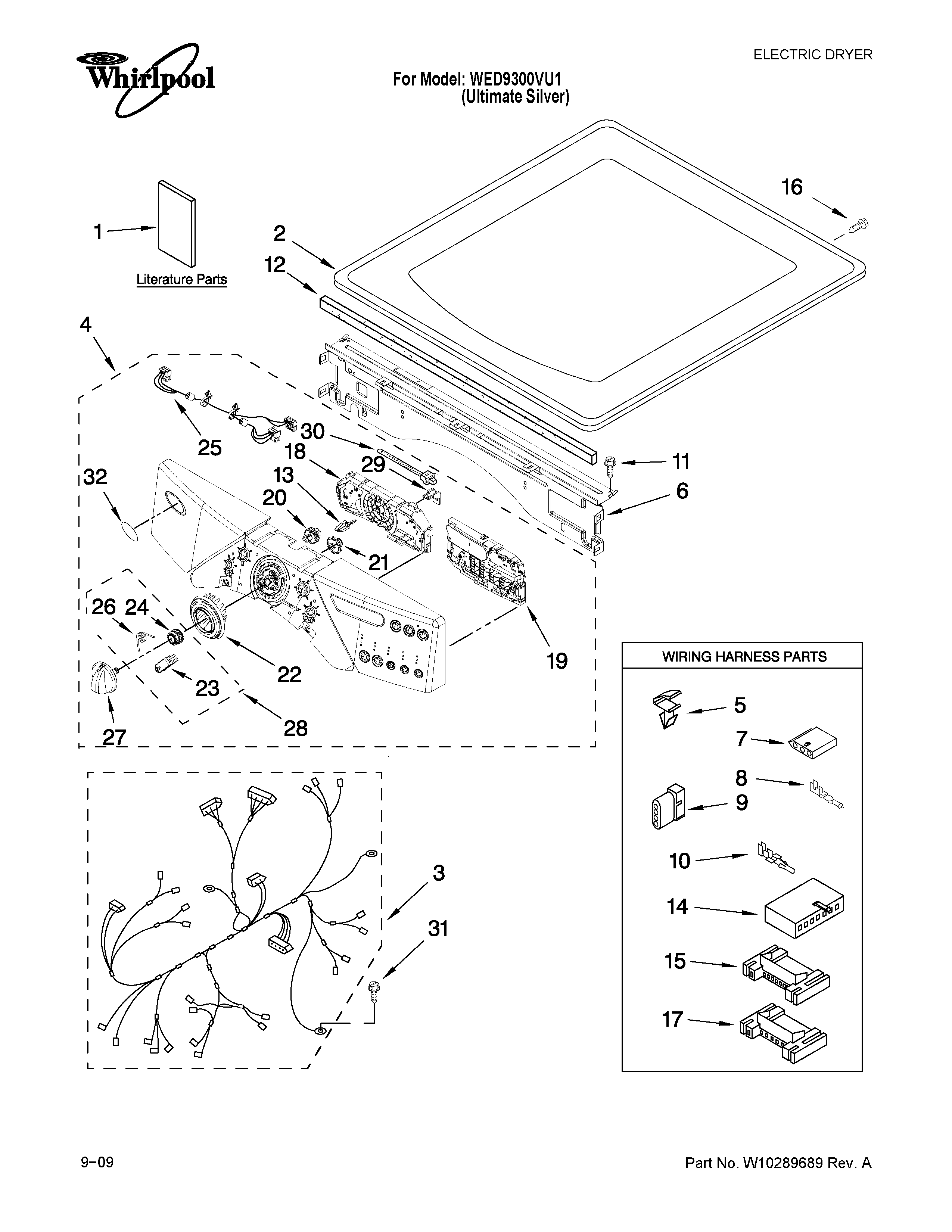 Top and console parts