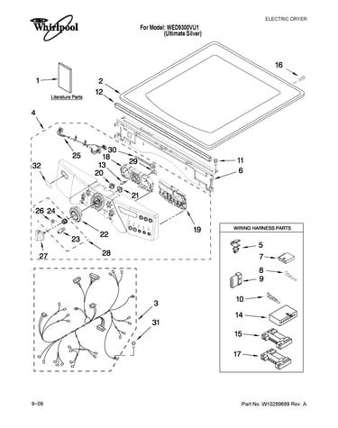 Top and console parts