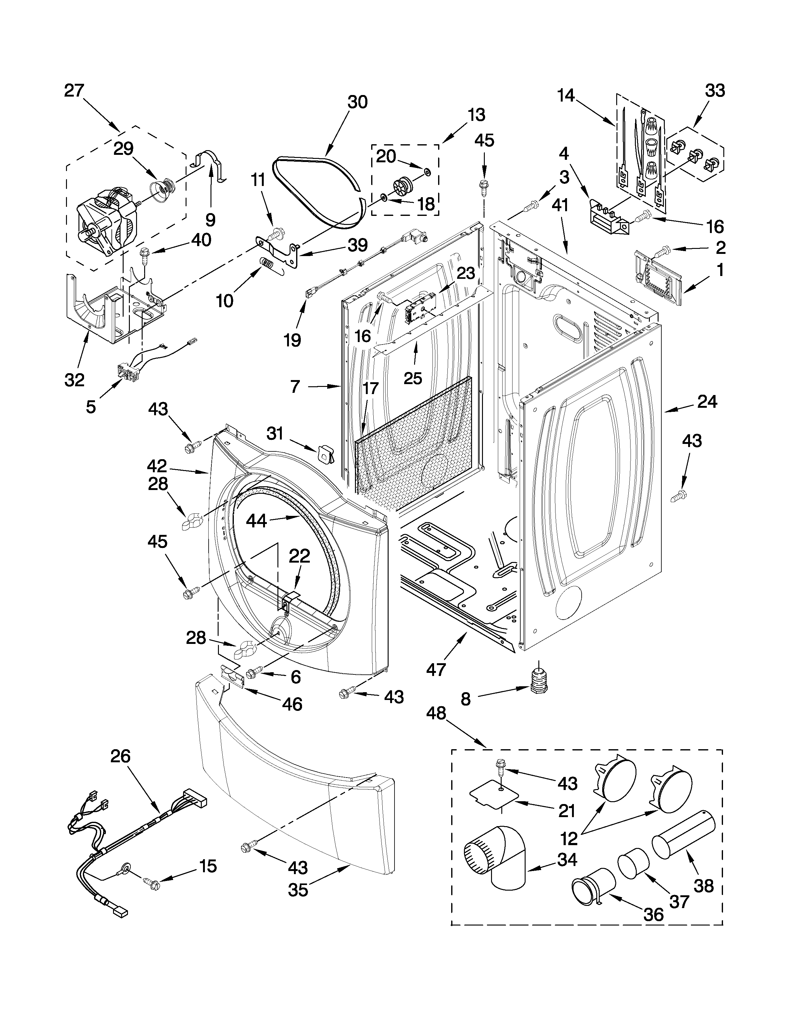Cabinet parts