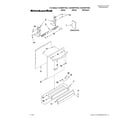 KitchenAid KUDS50FVWH2 door and panel parts diagram