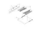 KitchenAid KUDS50FVBL2 third level rack and track parts diagram