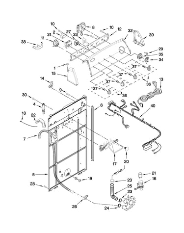 Controls and rear panel parts