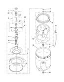 Agitator, basket and tub parts