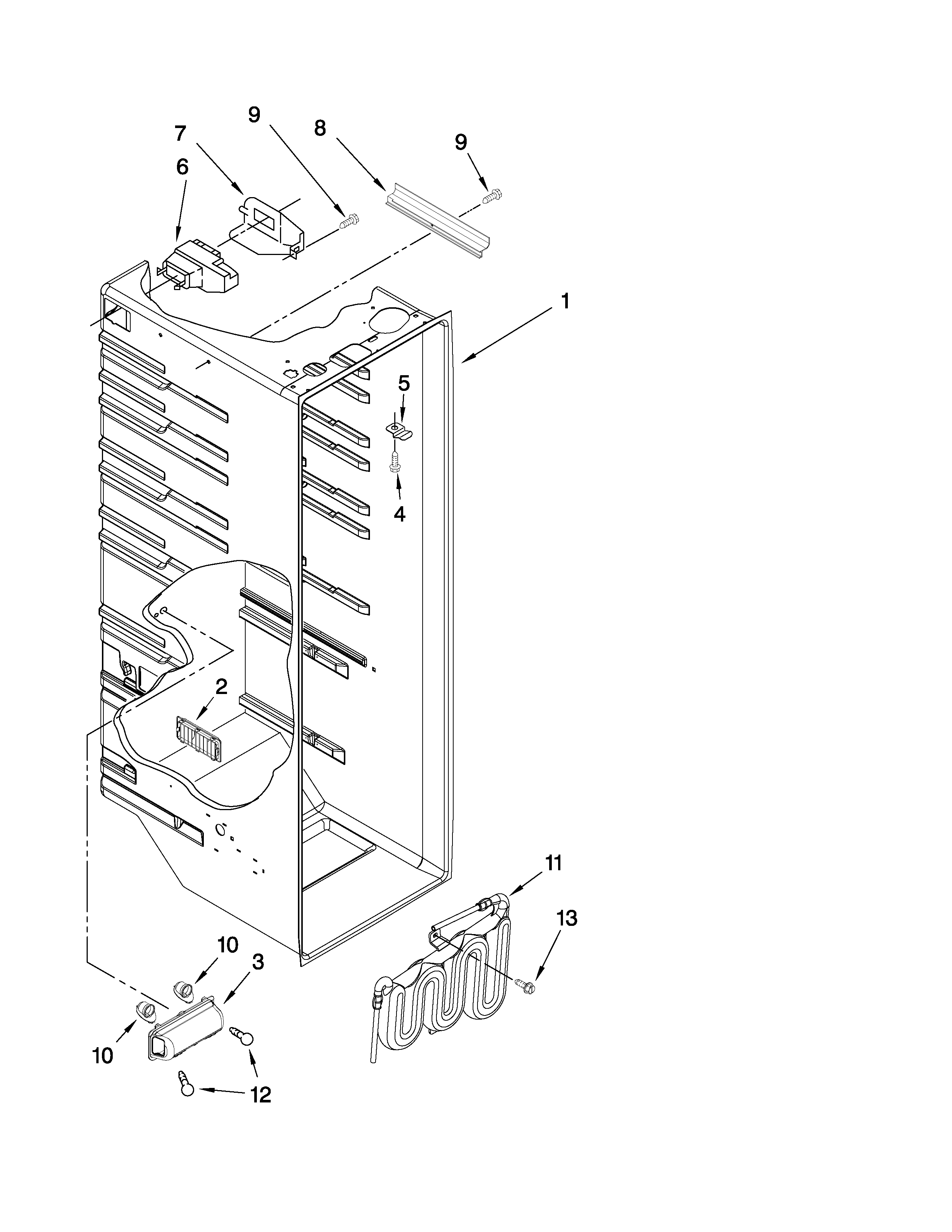 Refrigerator liner parts