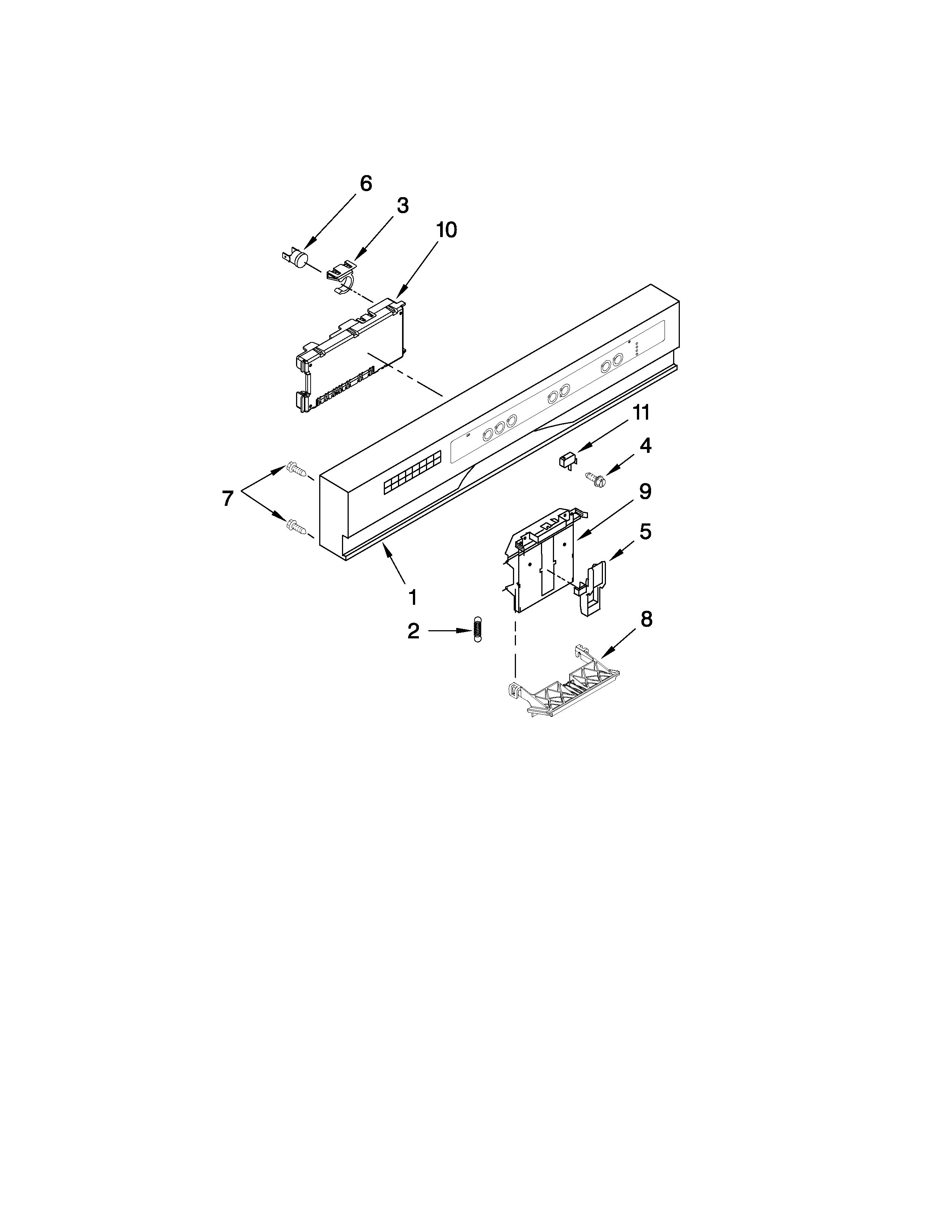 Control panel parts
