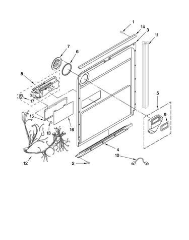 Door and latch parts