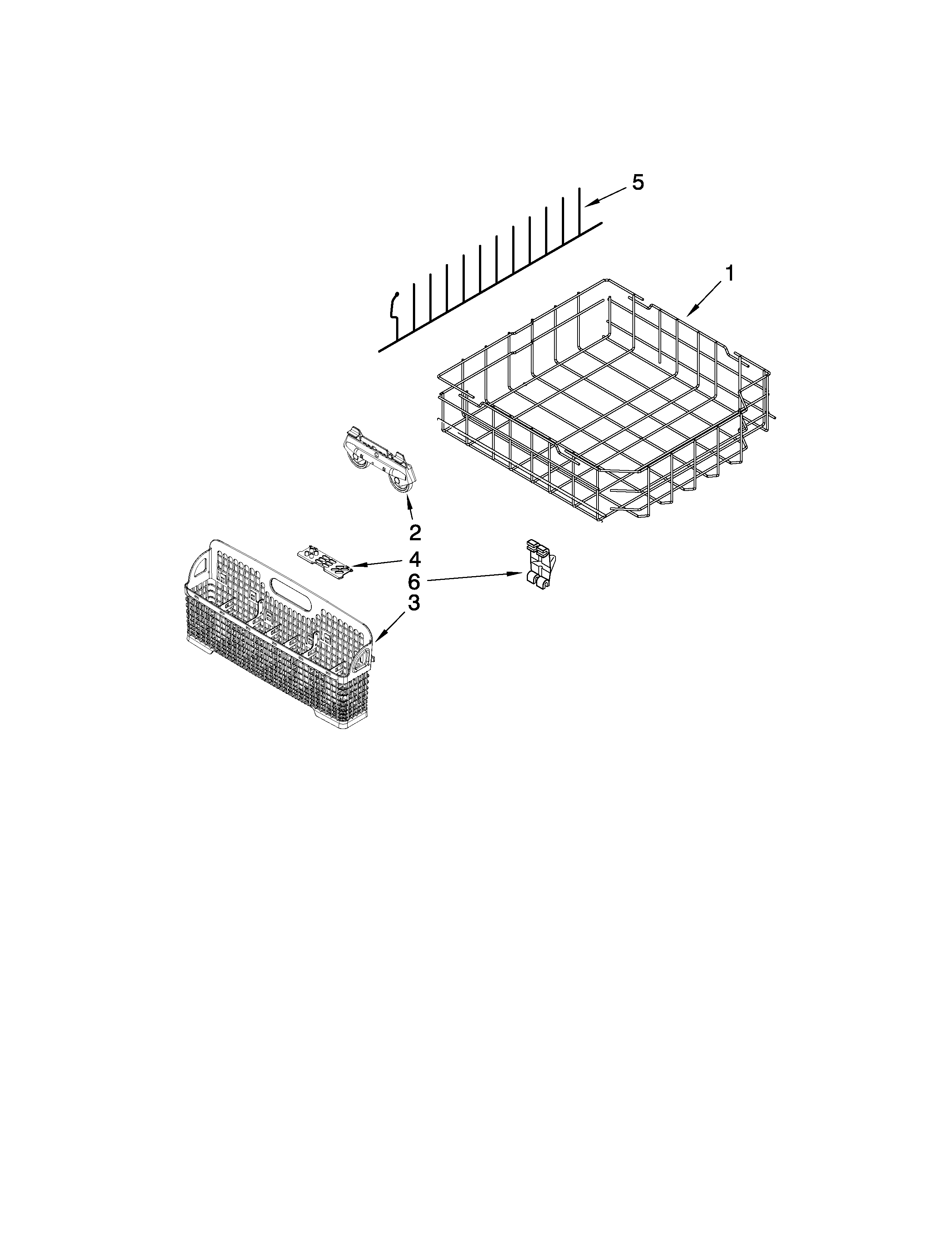 Lower rack parts